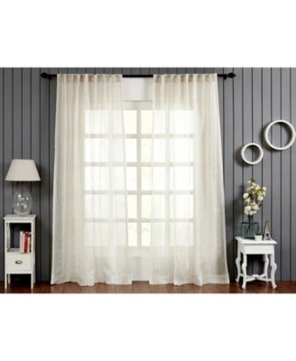 Прозрачная занавеска IHI Home Lurex Linen из льна
