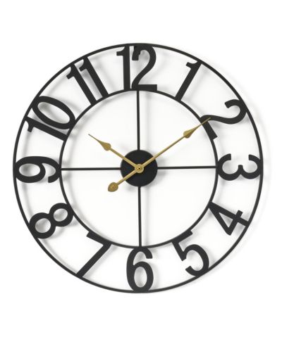 Sorbus Large Wall Clock for Living Room Decor - Numeral Wall Clock for Kitchen - 24 inch Wall Clock Decorative (Gold)
