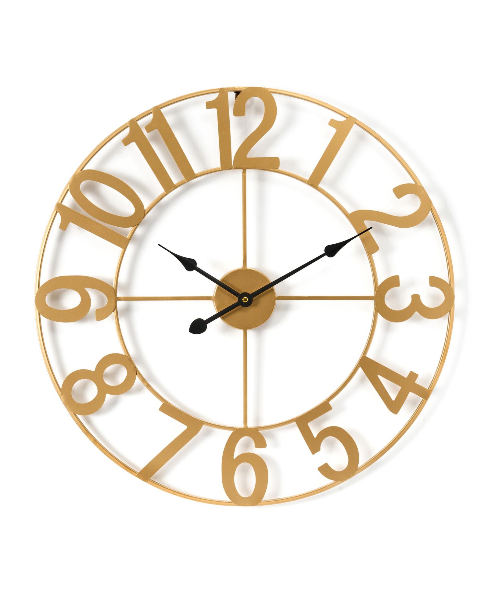 Sorbus Large Wall Clock for Living Room Decor - Numeral Wall Clock for Kitchen - 24 inch Wall Clock Decorative (Gold)