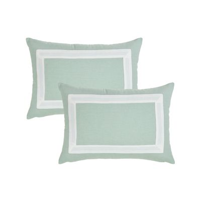 Декоративные наволочки IHI Home Amalfi Linen Cotton Lumbar Throw Pillow Covers, 14"x 20", Set of 2