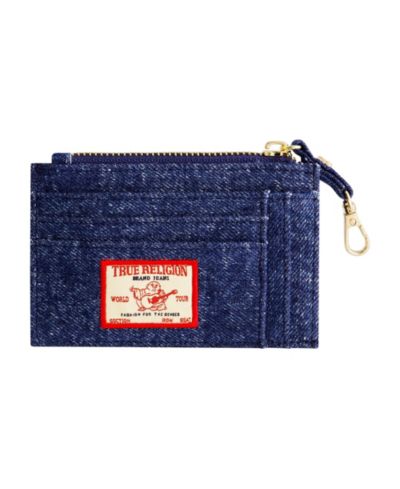Джинсовый картхолдер на молнии True Religion