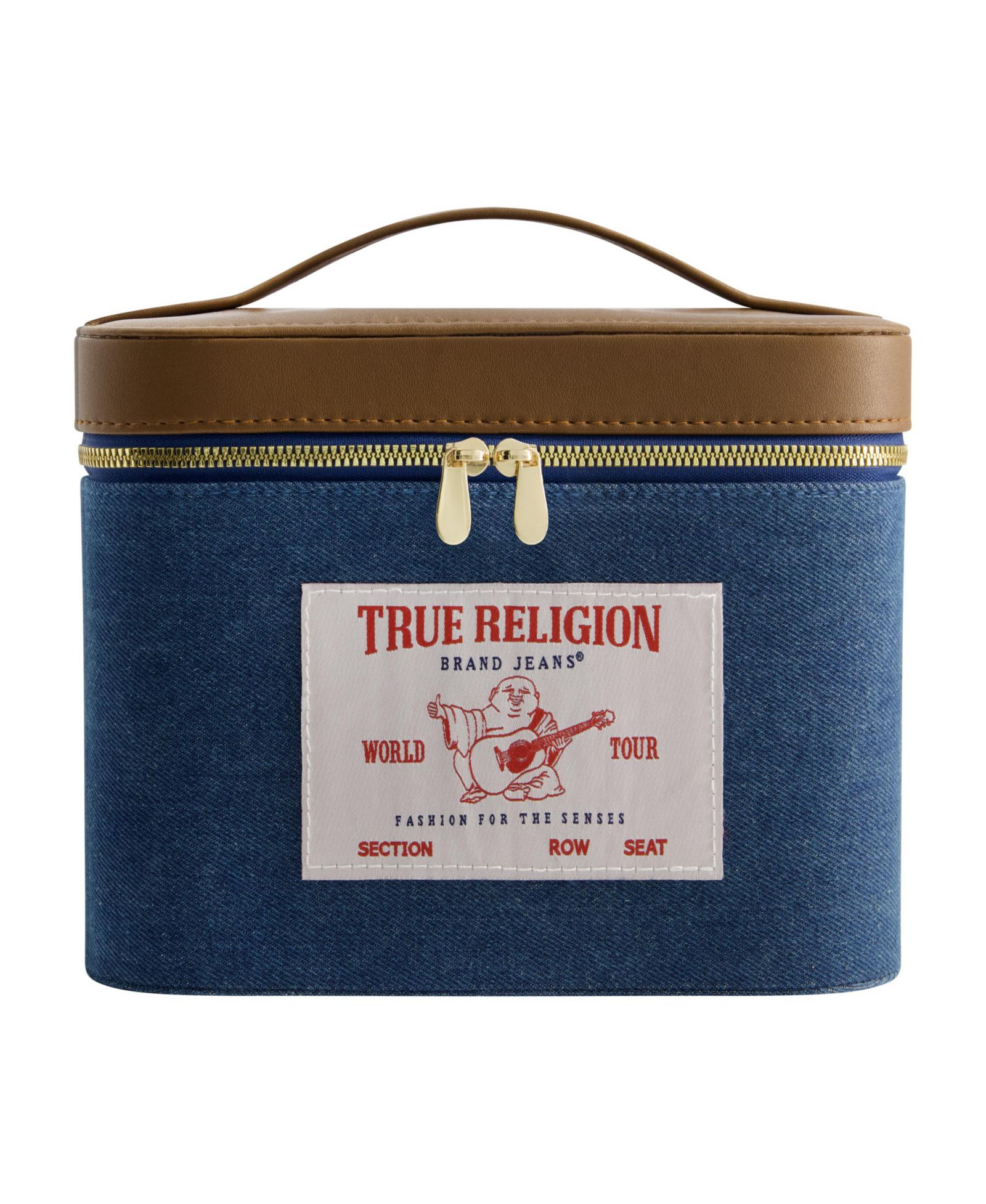 Косметичка True Religion large Denim with mirror