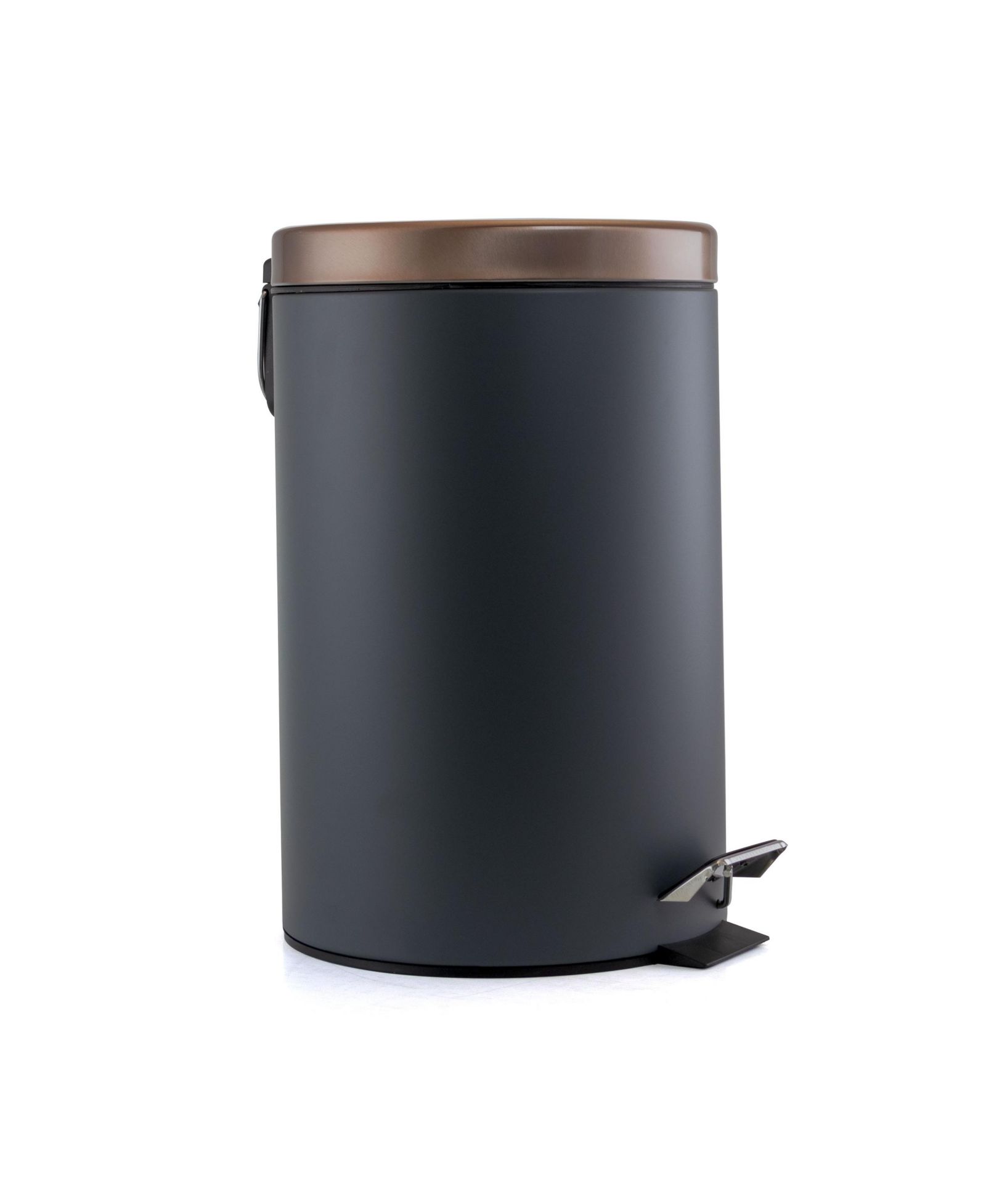 Elama 12 Liter Soft Pedal Trash Bin with Lid for Office, Kitchen and Bathroom