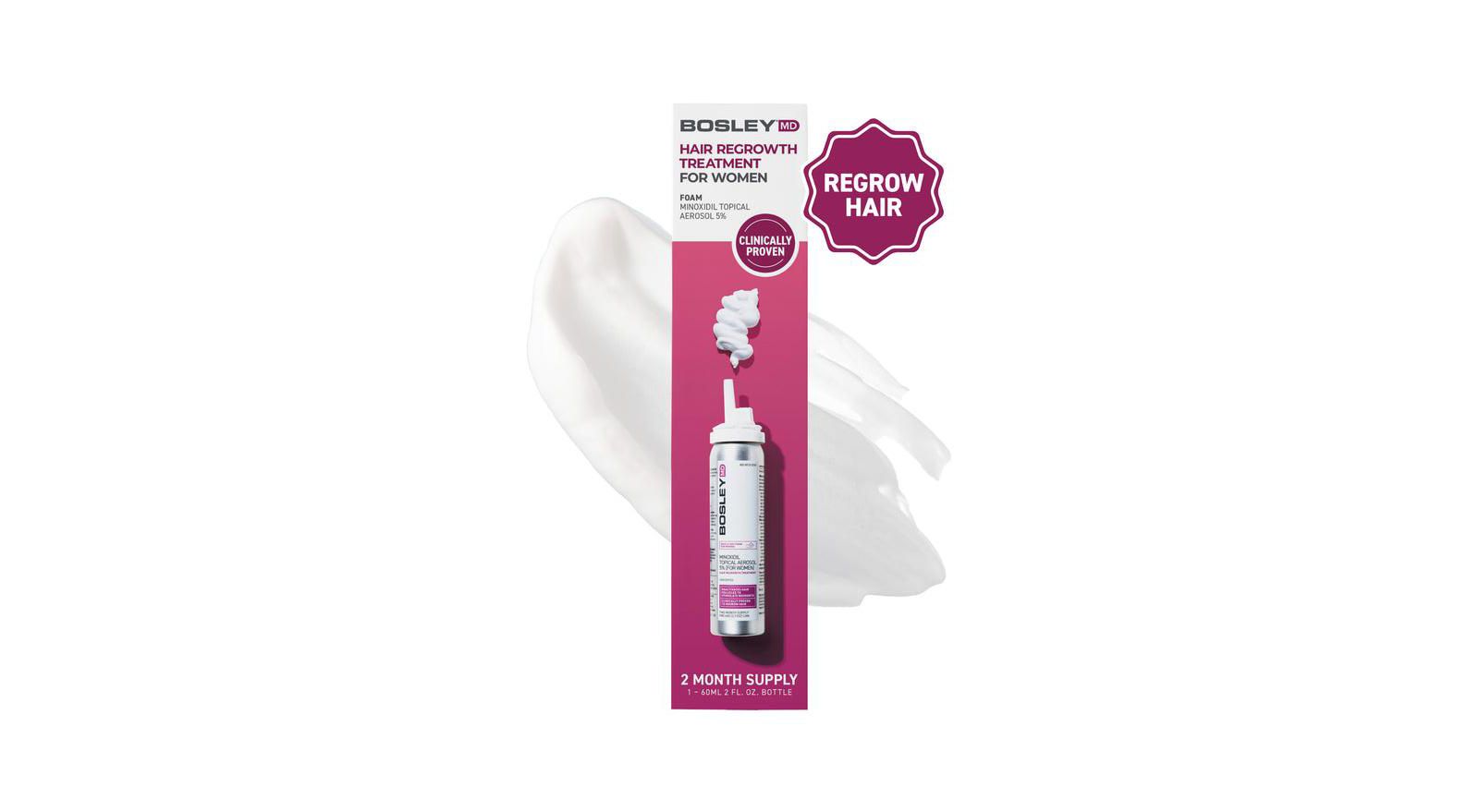 BosleyMD WOMEN's Hair Re-growth Foam 5% Minoxidil
