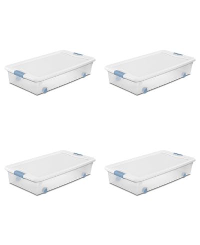 Sterilite контейнер для хранения на колесах с крышкой 56 Quart