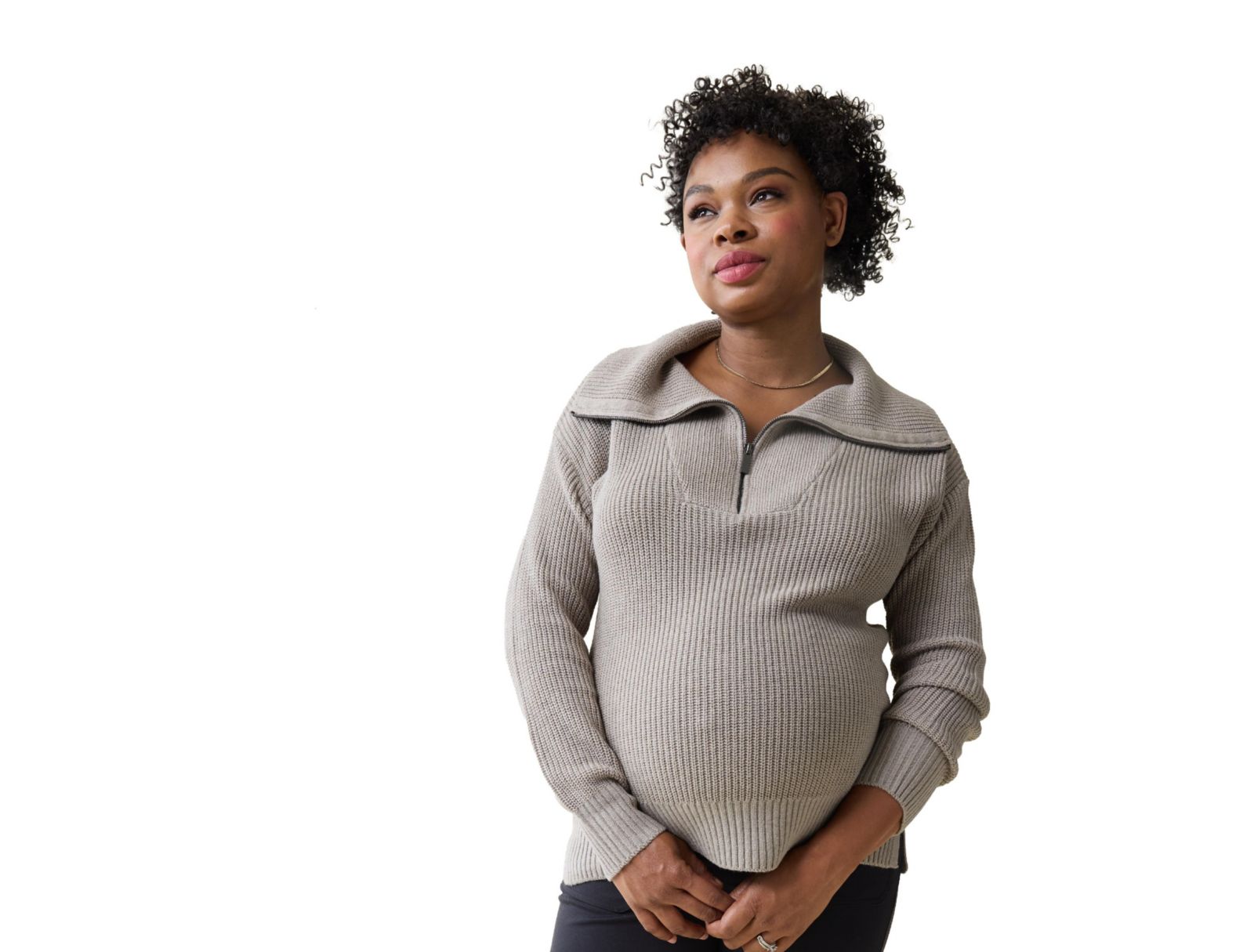 Свитер Ingrid + Isabel Maternity Cozy Quarter Zip