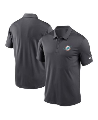 Nike Men's Anthracite Miami Dolphins Franchise Performance Polo