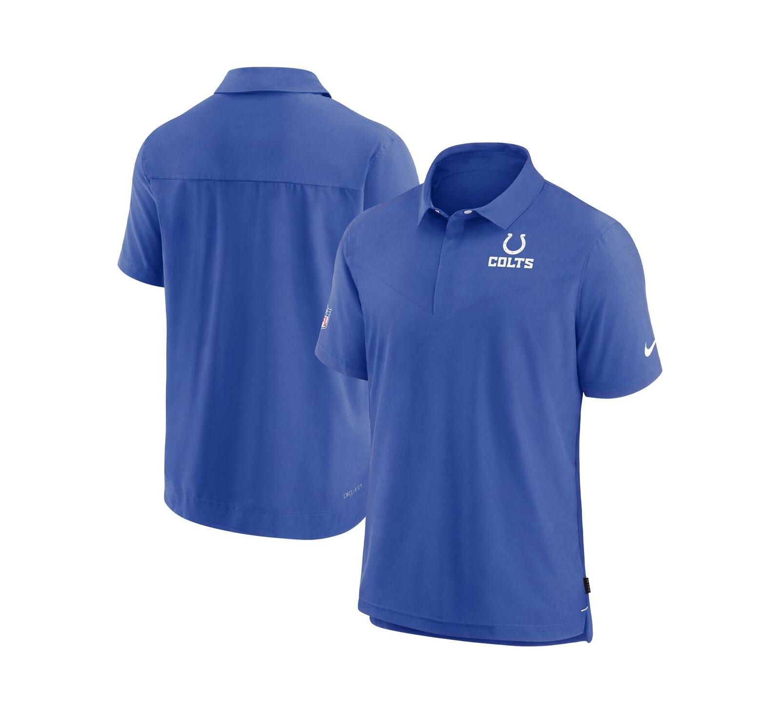 Nike Men's Royal Indianapolis Colts Sideline Lockup Performance Polo