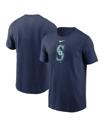 Nike Men's Navy Seattle Mariners Fuse Logo T-Shirt