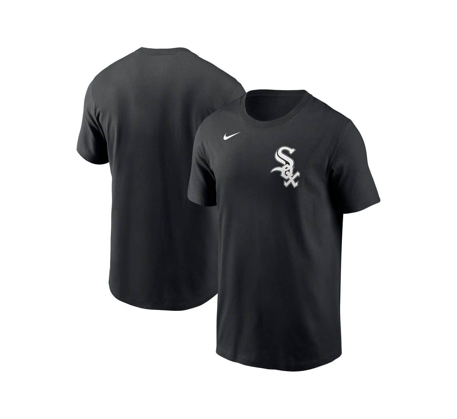 Nike Men's Black Chicago White Sox Fuse Wordmark T-Shirt