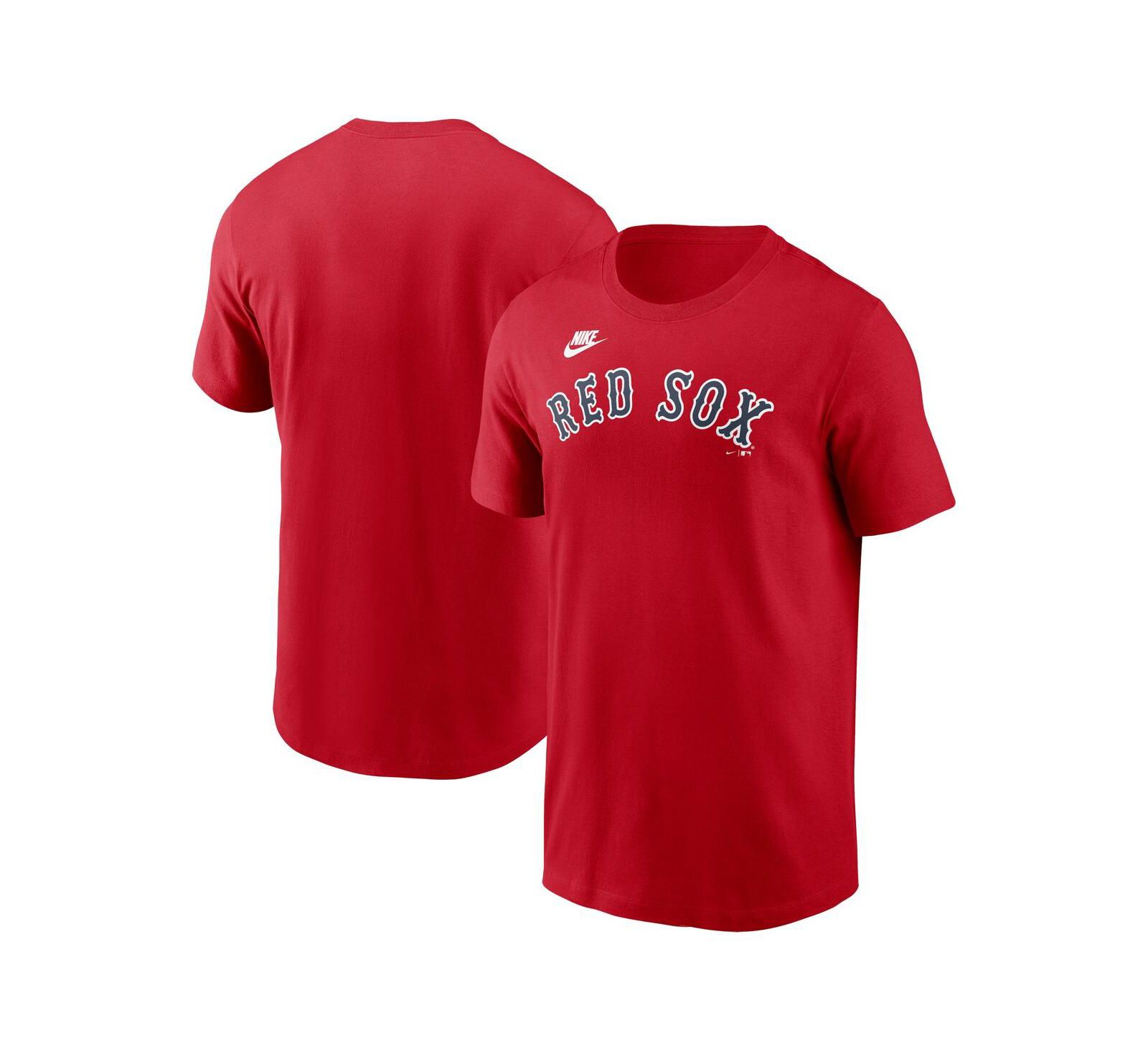 Мужская футболка Nike Red Boston Red Sox Cooperstown Wordmark