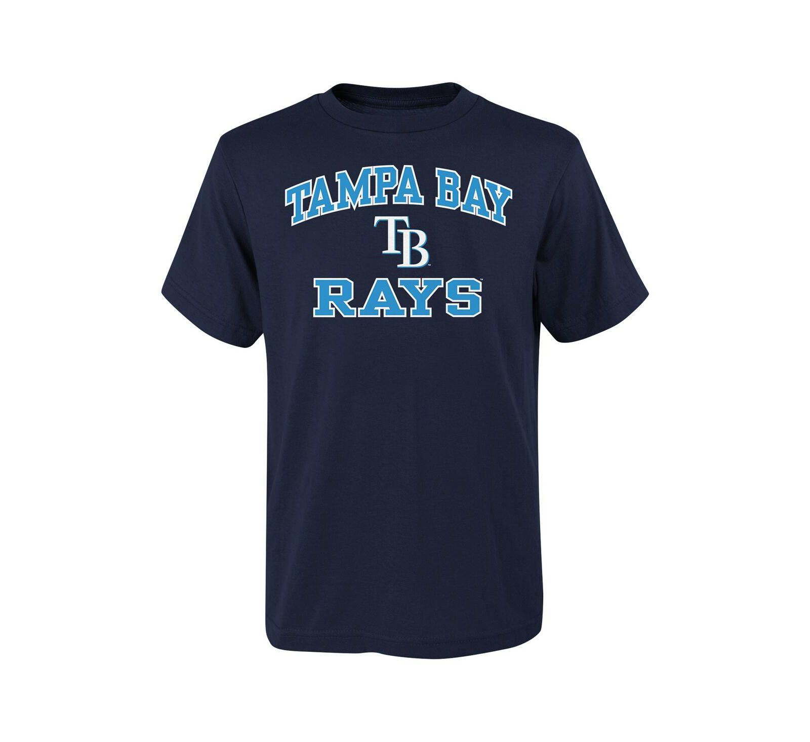 Футболка Outerstuff для мальчиков и девочек Navy Tampa Bay Rays Heart Soul