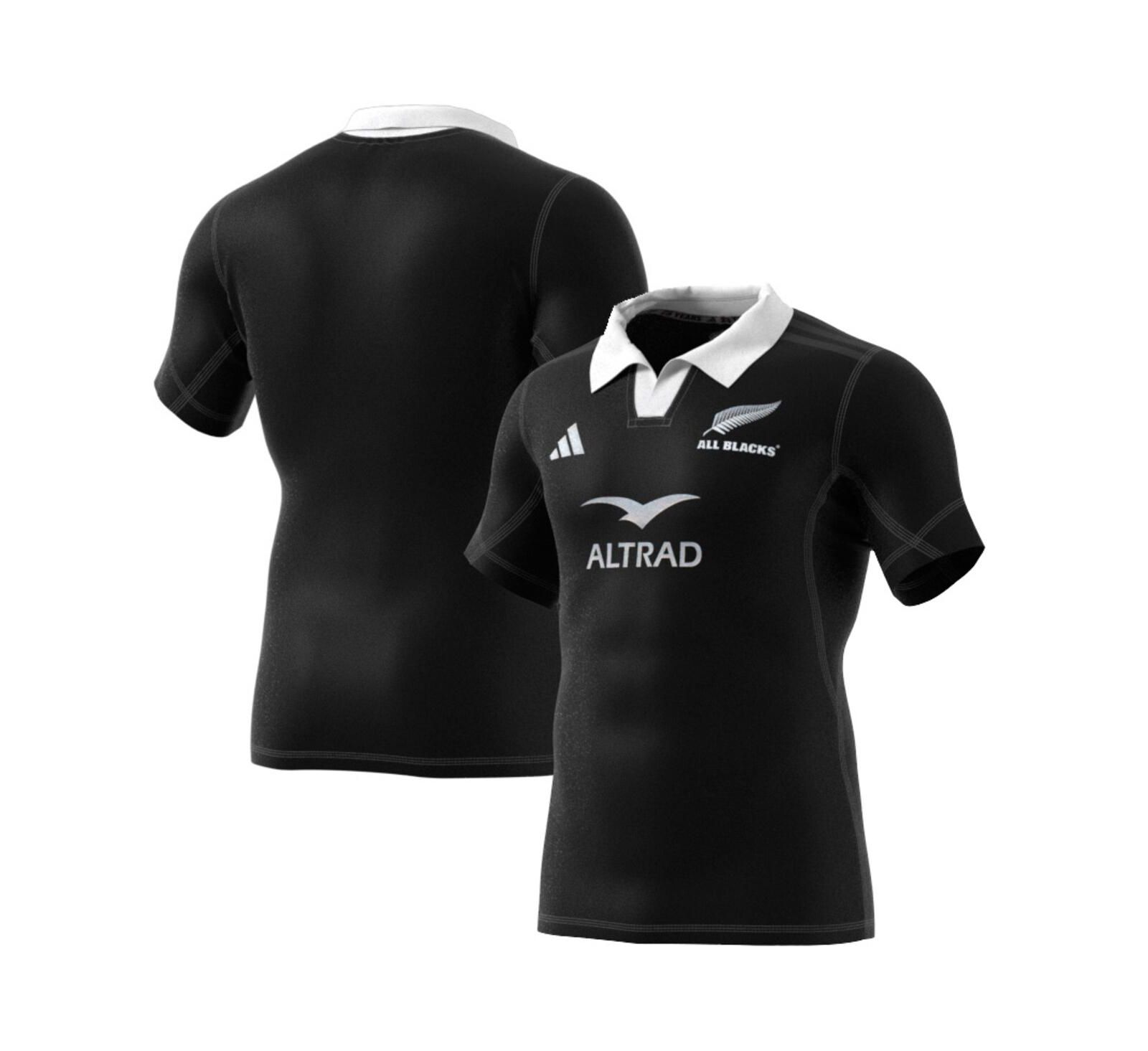 Adidas Men's Black New Zealand Rugby 2024/25 Home Authentic Jersey