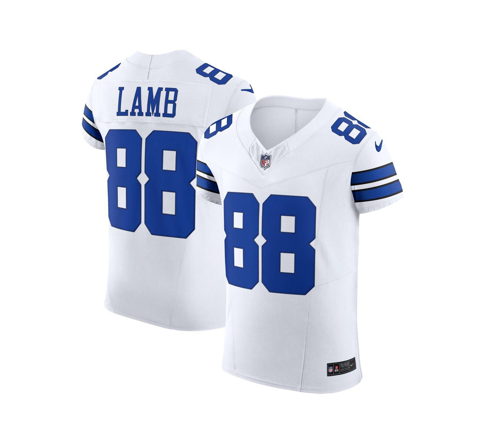 Мужская джерси Nike CeeDee Lamb White Dallas Cowboys Vapor F.U.S.E. Elite