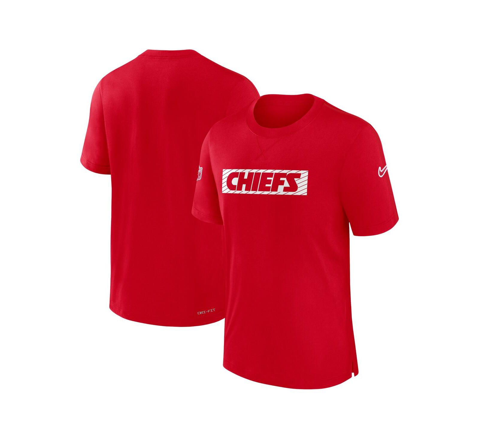 Nike Men's Red Kansas City Chiefs Sideline Player Performance T-Shirt