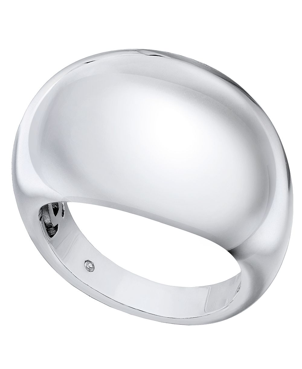 And Now This Silver Plated or 18k Gold Plated Brass Dome Ring