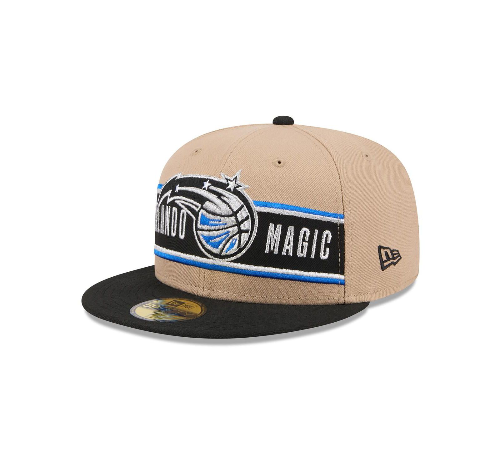 Мужская кепка New Era Tan/Black Orlando Magic 2024 NBA Draft 59FIFTY