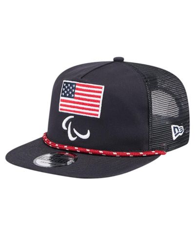 Мужская кепка New Era Navy U.S. Paralympics the Golfer Trucker Adjustable