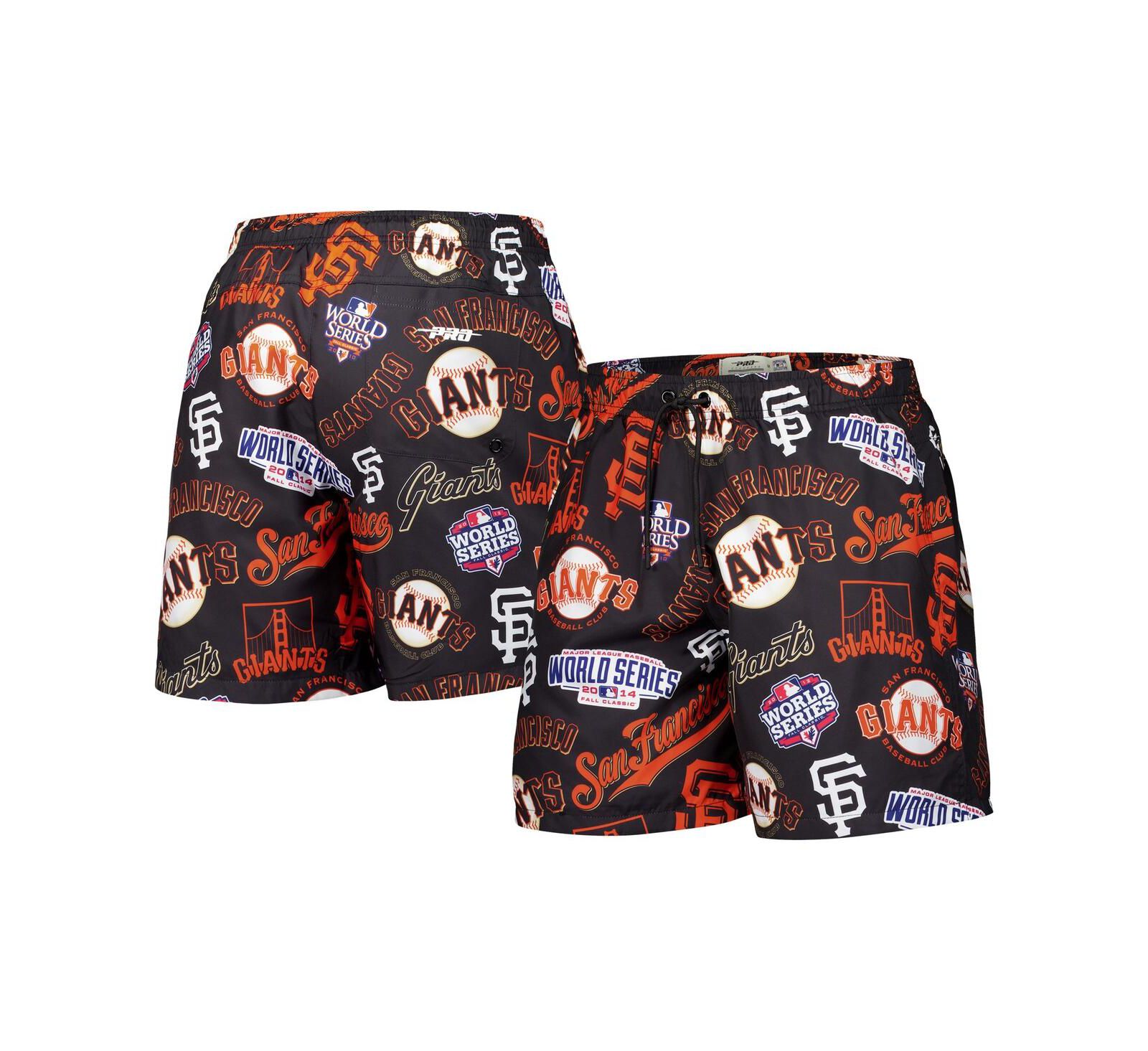 Pro Standard Мужские тканые шорты Black San Francisco Giants Toss Logo