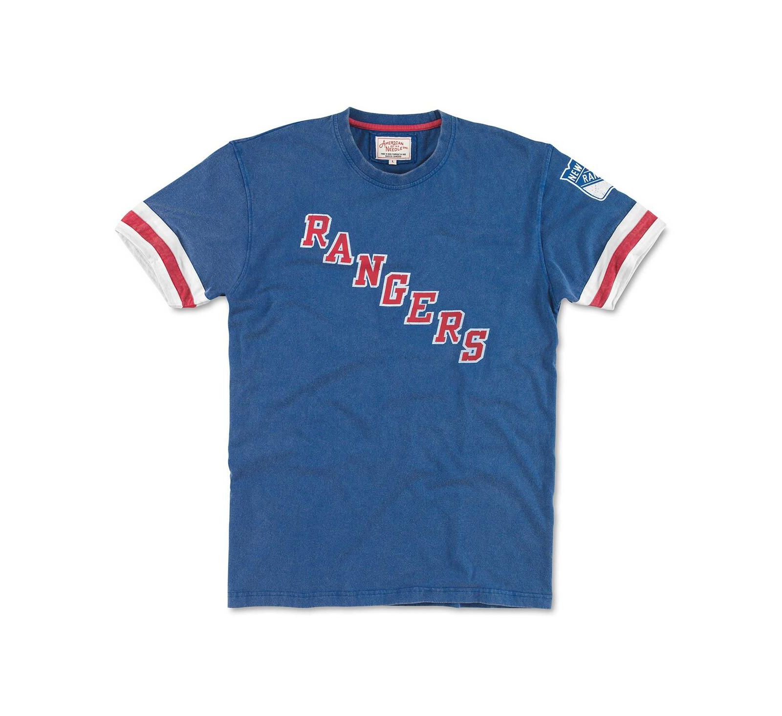 Мужская футболка American Needle Men's Blue New York Rangers Remote Control T-Shirt