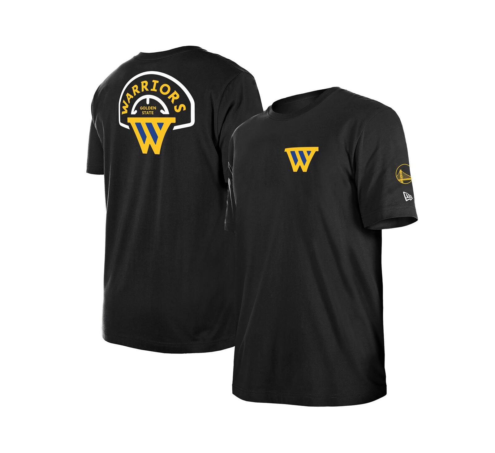 New Era Men's Black Golden State Warriors "W" Statement T-Shirt