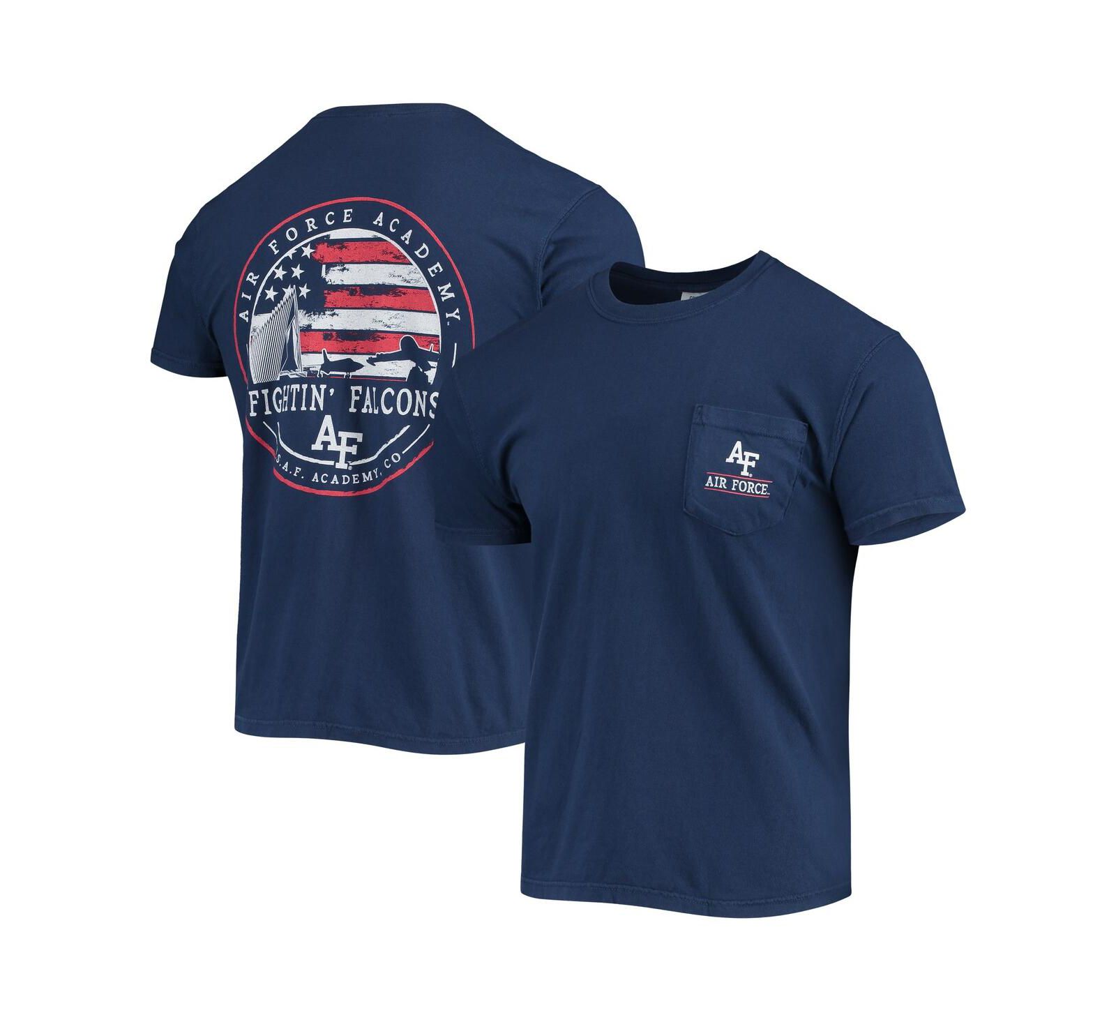 Image One Men's Navy Air Force Falcons Campus Americana T-Shirt