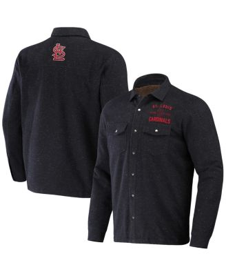 Fanatics Мужская куртка-рубашка St. Louis Cardinals Black Full-Snap Shacket