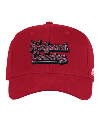 Adidas Мужская кепка NC State Wolfpack Chant Flex Red