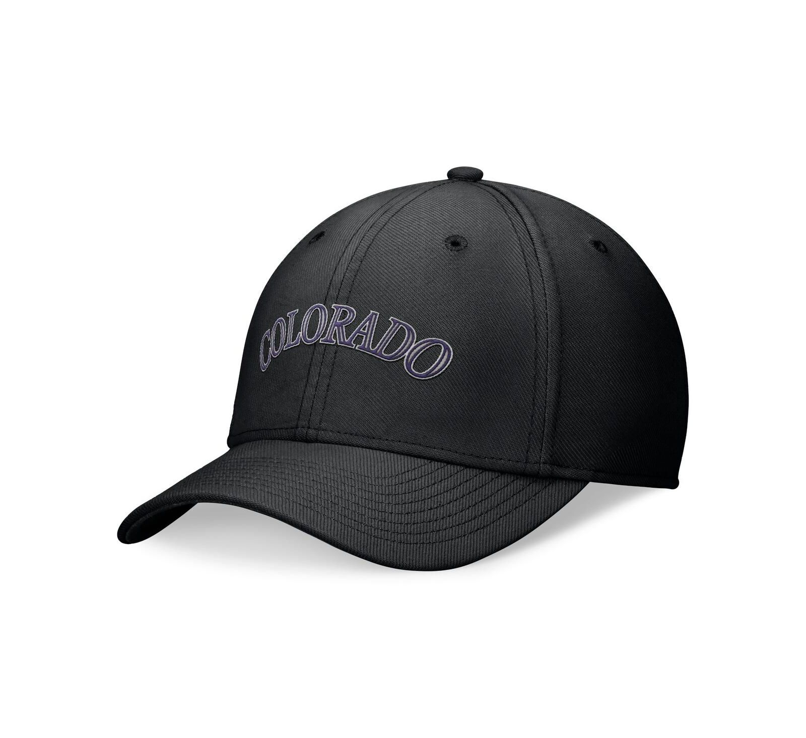 Nike Men's Black Colorado Rockies Evergreen Performance Flex Hat