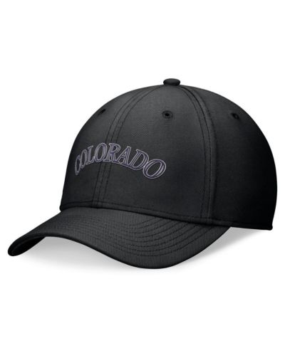 Мужская кепка Nike Black Colorado Rockies Evergreen Performance Flex