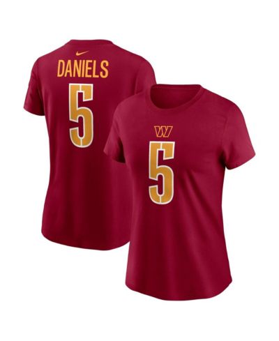 Женская футболка Nike Jayden Daniels Washington Commanders 2024 NFL Draft First Round Pick бордовая