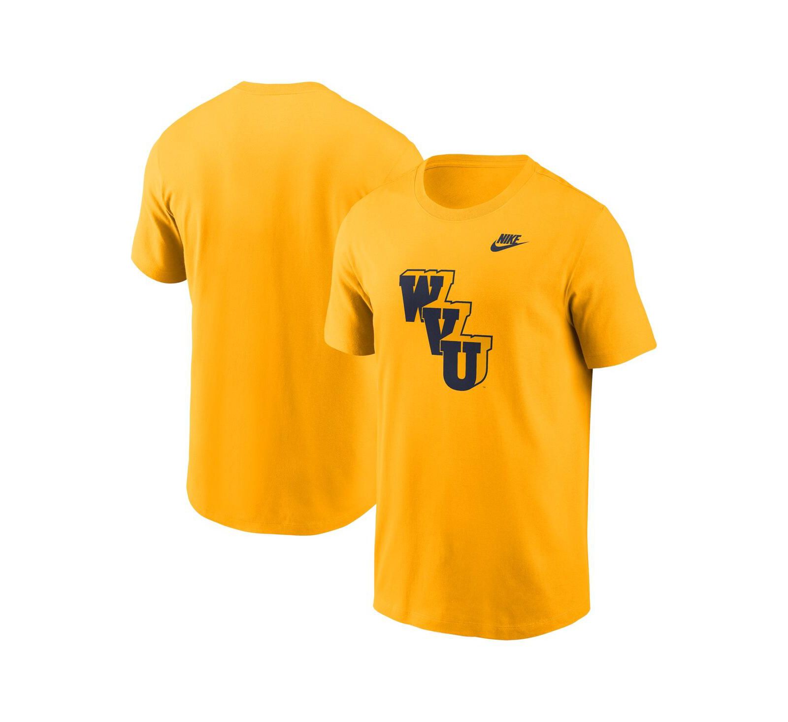 Nike Мужская футболка West Virginia Mountaineers Legacy Alternate Logo золотая
