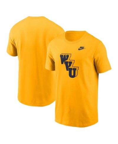 Nike Мужская футболка West Virginia Mountaineers Legacy Alternate Logo золотая