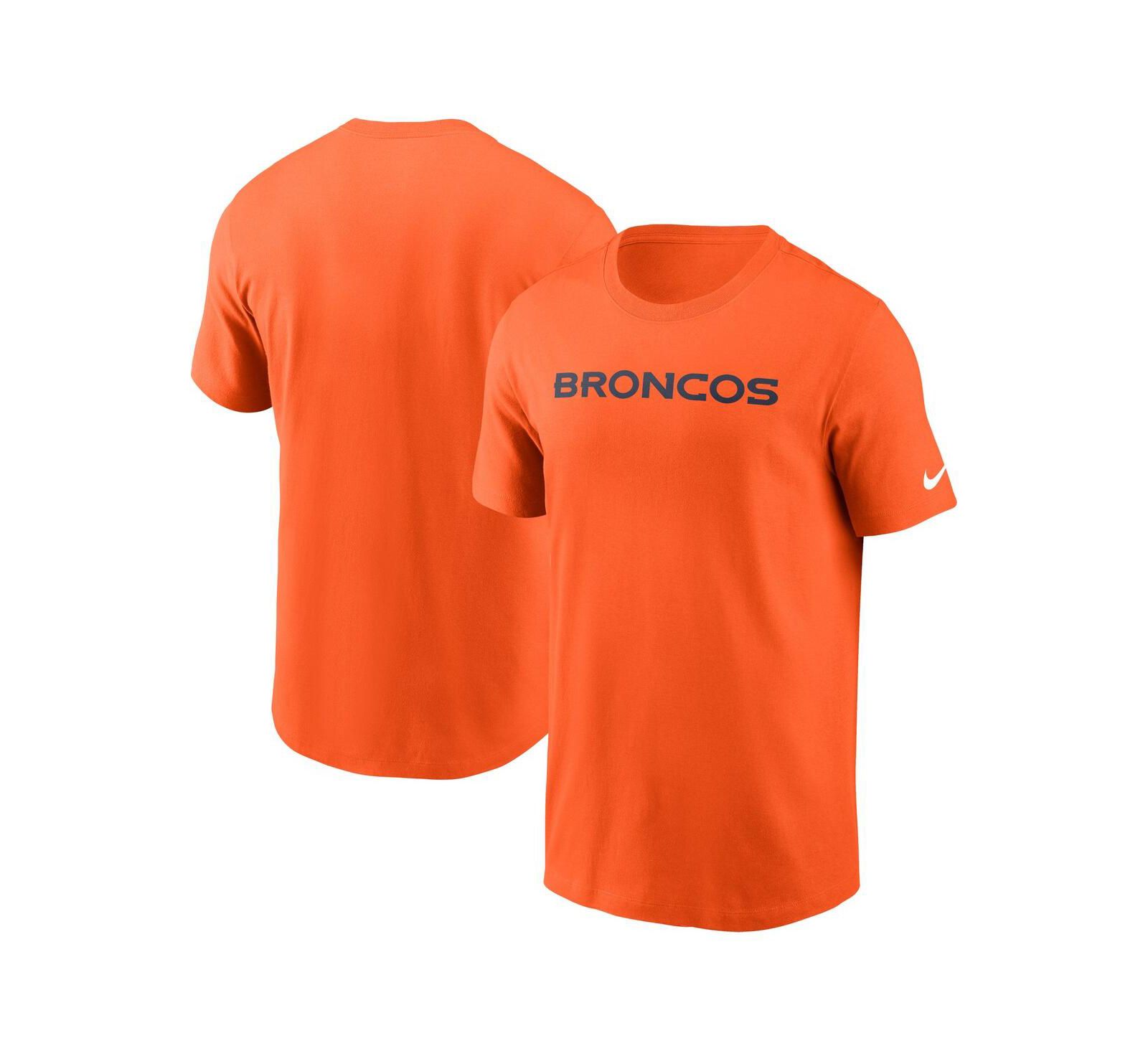 Мужская футболка Nike Denver Broncos Primetime Wordmark Essential Orange
