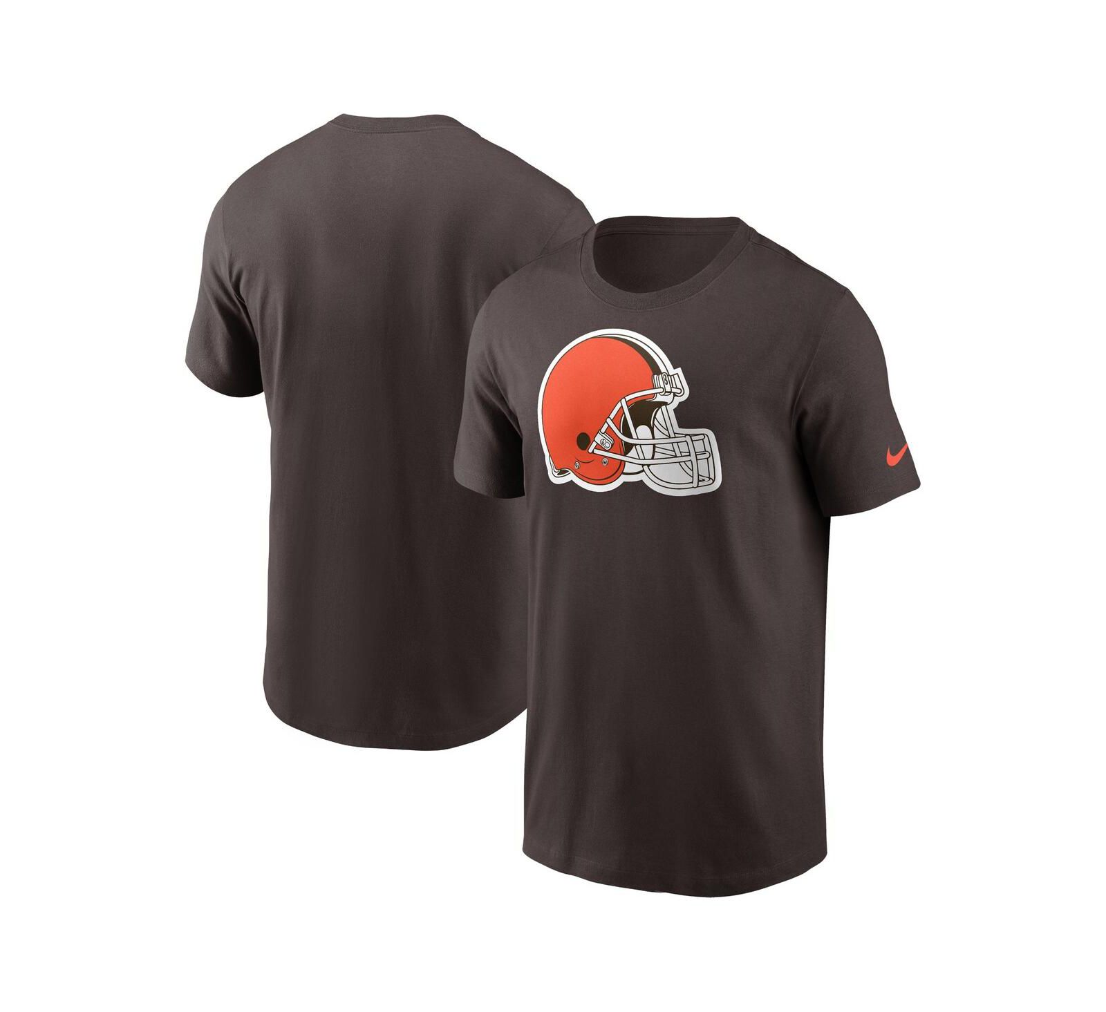 Nike Men's Brown Cleveland Browns Logo Essential T-Shirt