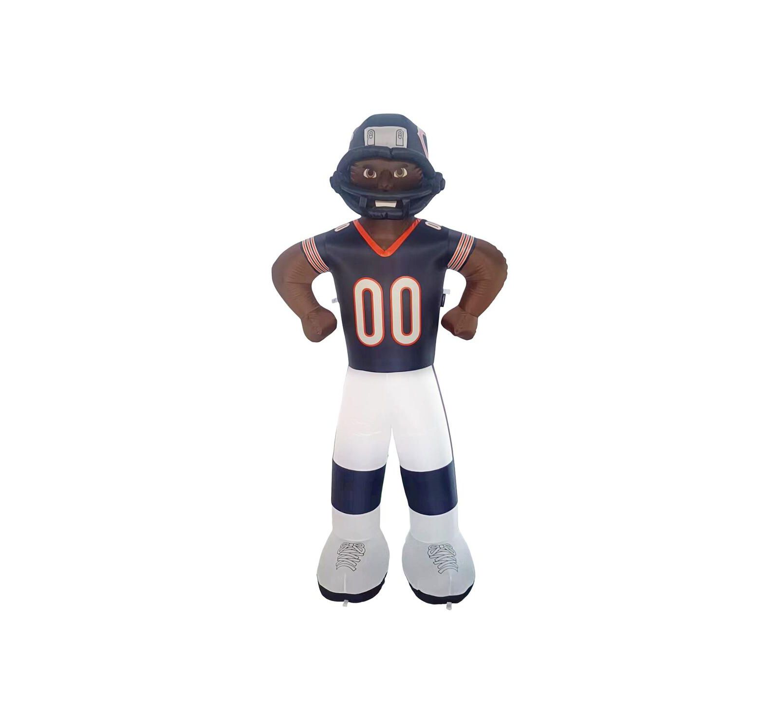 Logo Brands Chicago Bears Player Lawn Inflatable