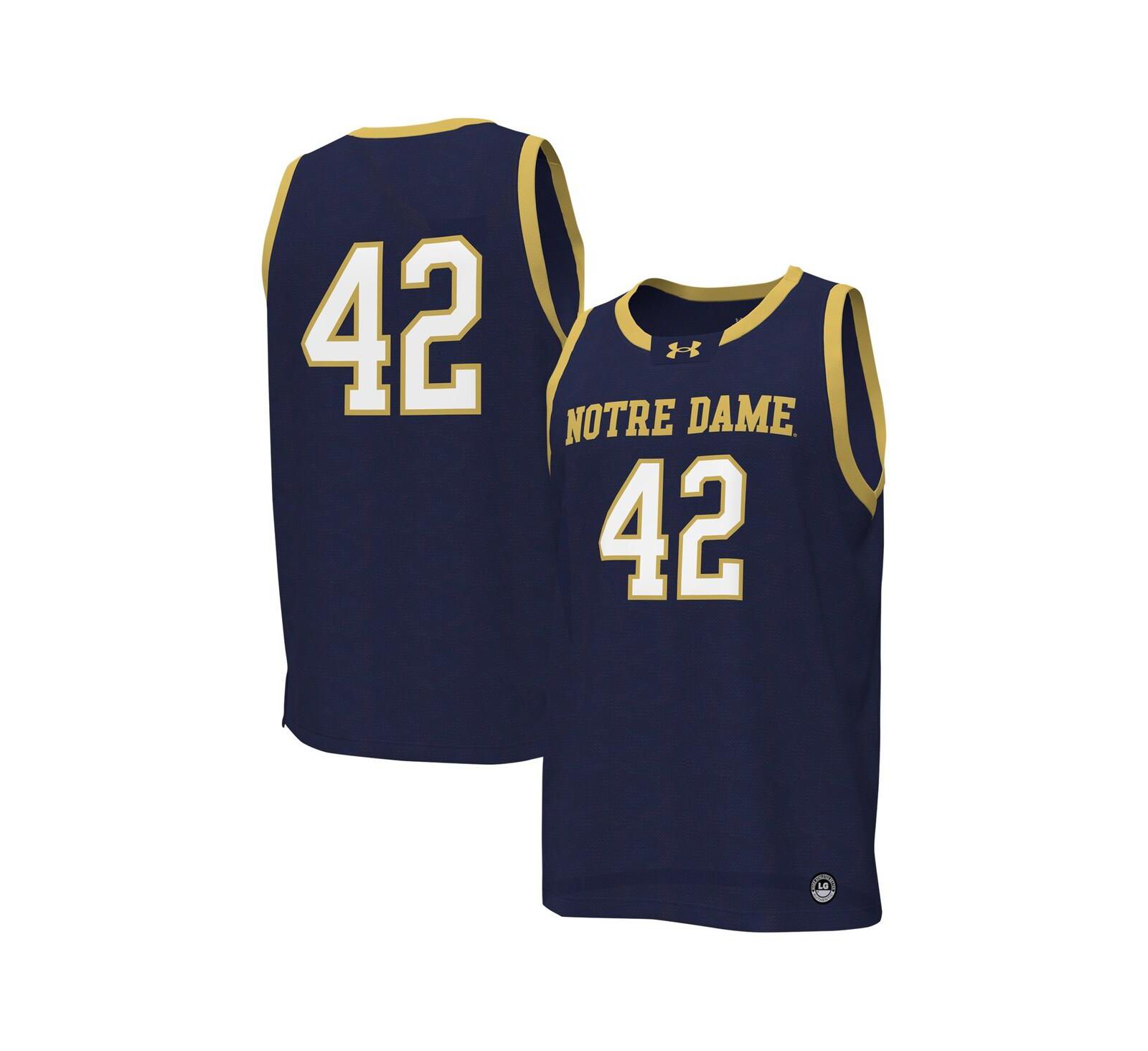Under Armour Men's 42 Notre Dame Fighting Irish Replica Basketball Jersey