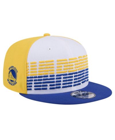Мужская бейсболка New Era White/Royal Golden State Warriors Throwback 9FIFTY Snapback Hat
