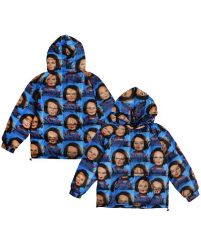 Мужское худи DUMBGOOD Blue Chucky Repeat Puffer Full-Zip Jacket