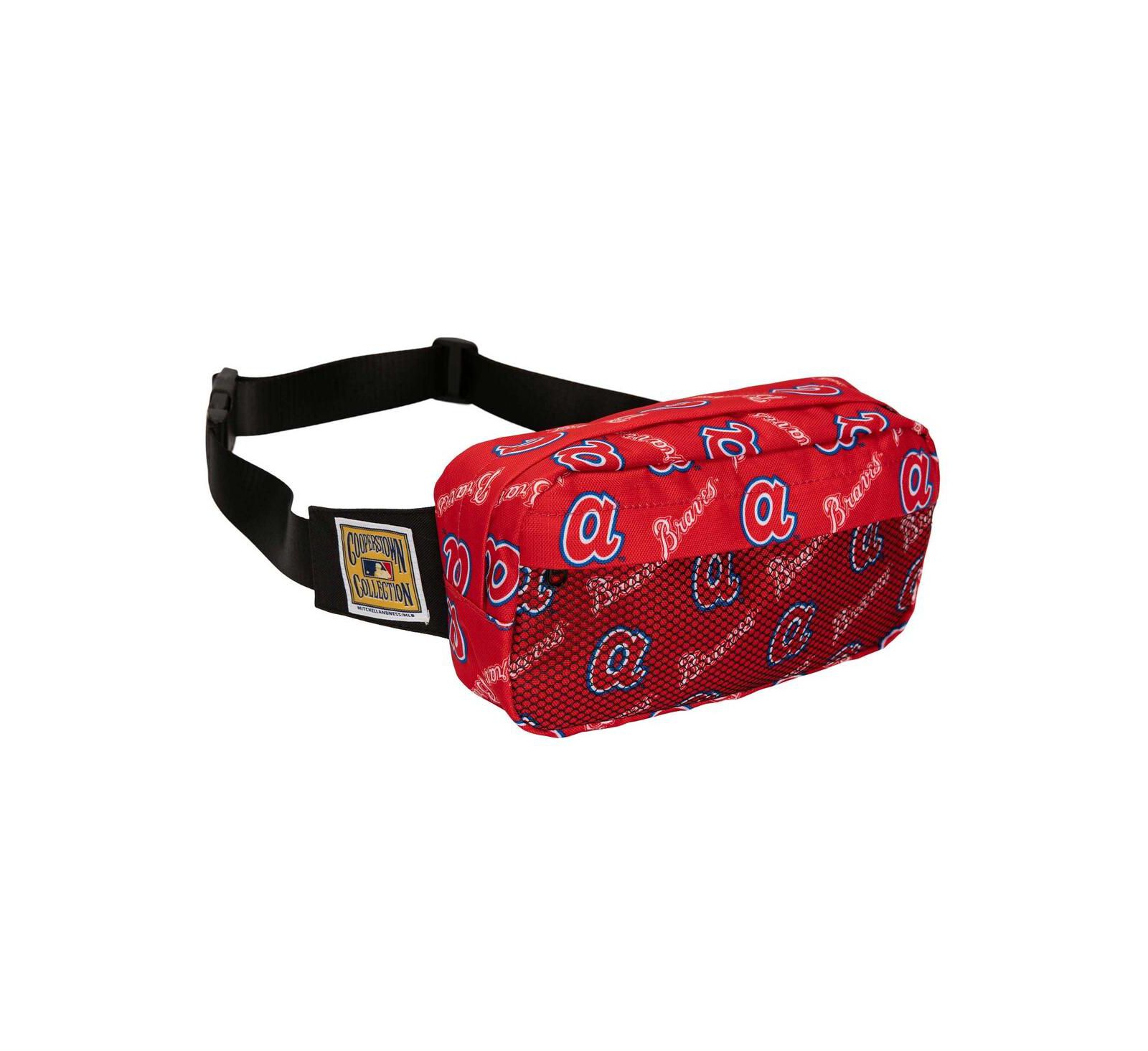 Поясная сумка Mitchell & Ness Atlanta Braves Cooperstown Collection с логотипом команды
