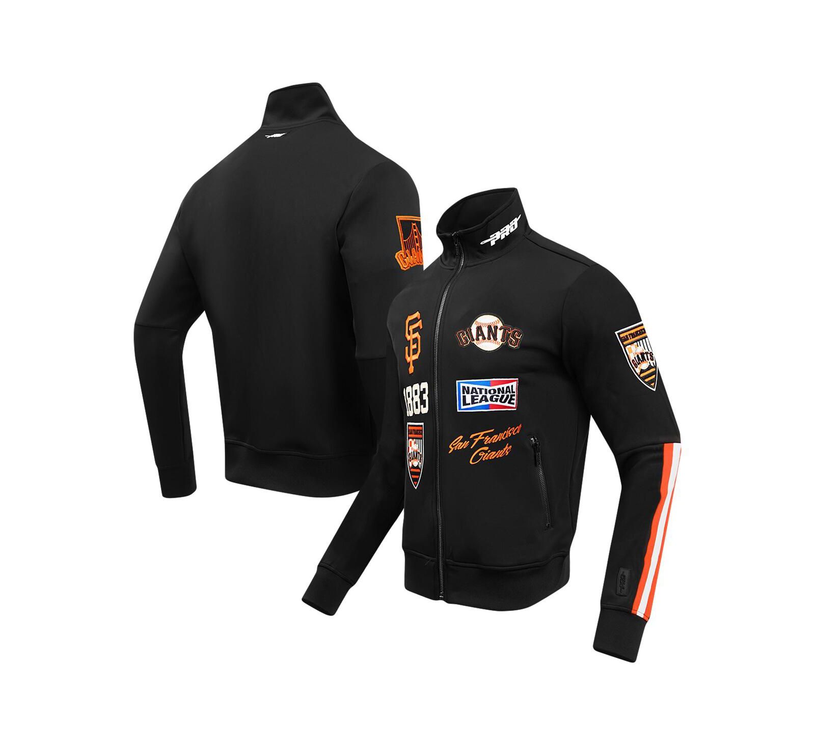 Pro Standard Men's Black San Francisco Giants Fast Lane Full-Zip Track Jacket