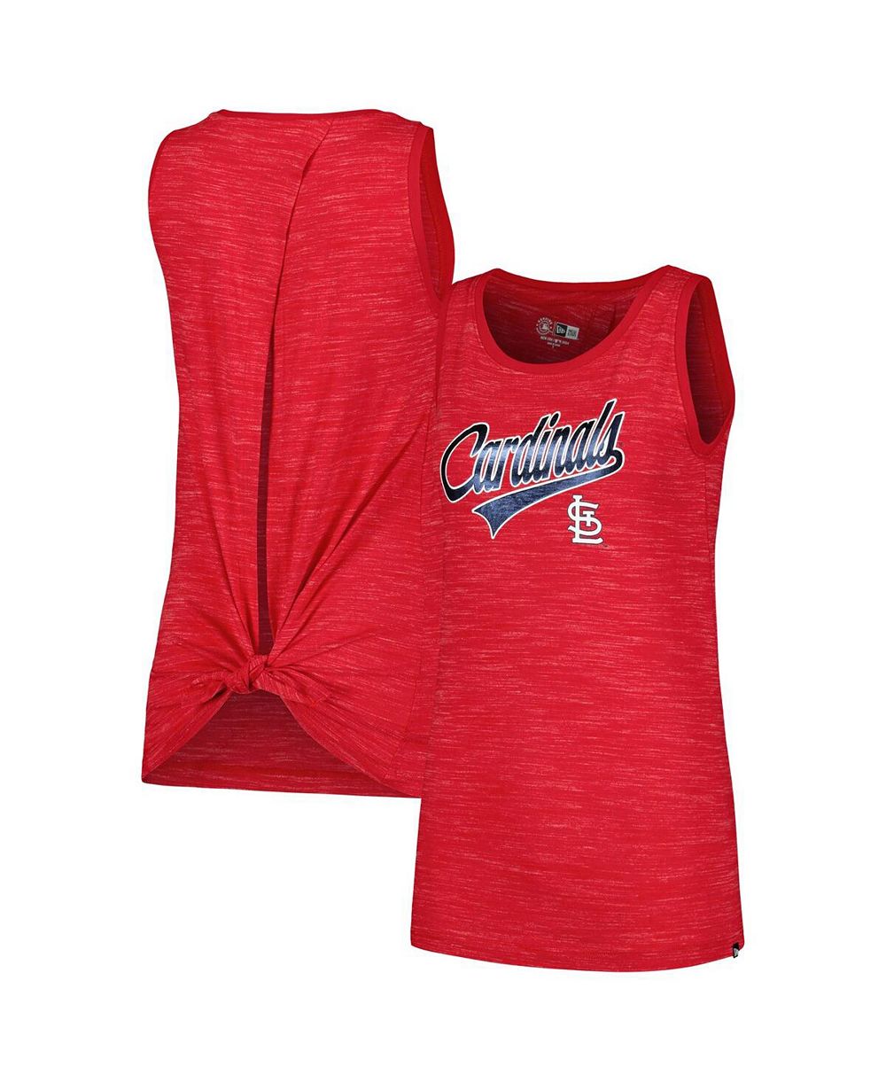 Женский спортивный топ New Era Red St. Louis Cardinals Space-Dye
