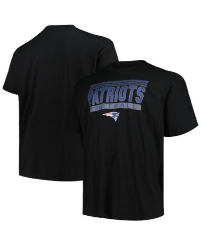 Fanatics Men's Black New England Patriots Big & Tall Pop T-Shirt