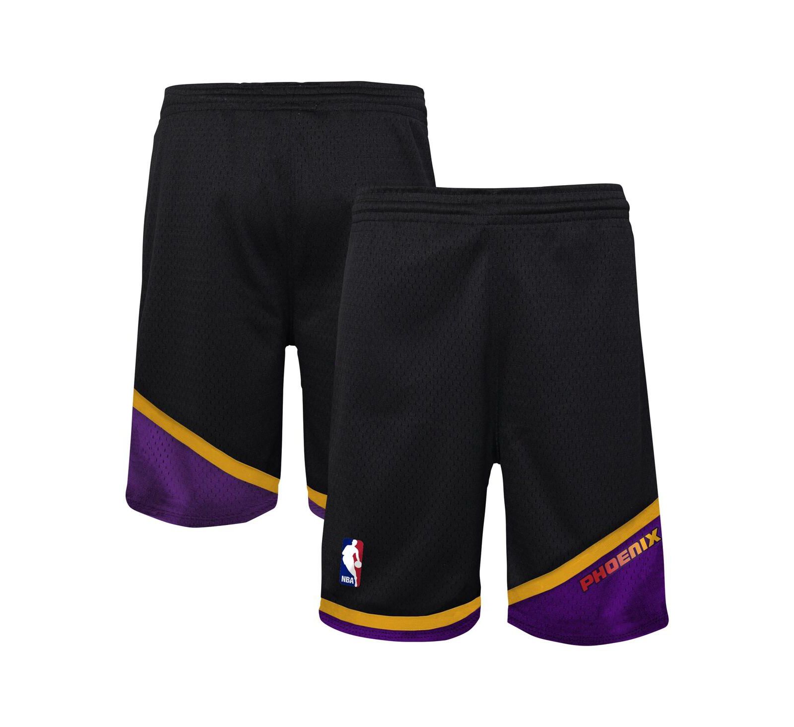 Mitchell & Ness шорты Mitchell & Ness Black Phoenix Suns Hardwood Classics Swingman для мальчиков и девочек