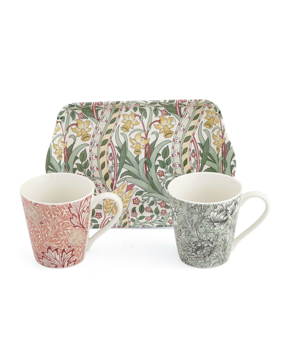 Spode Morris & Co. Mug & Tray Set