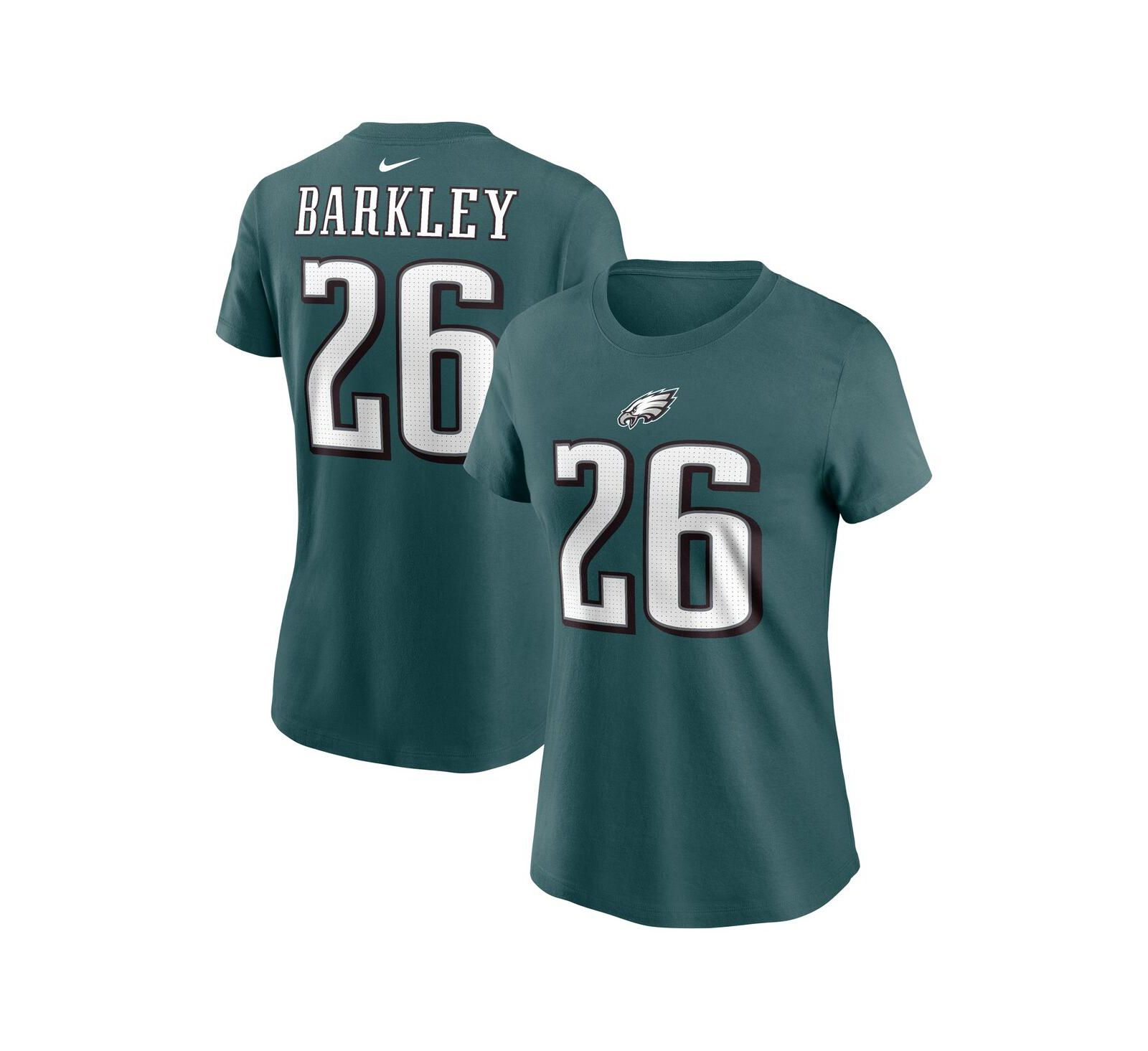Nike Women's Saquon Barkley Midnight Green Philadelphia Eagles Player Name & Number T-Shirt
