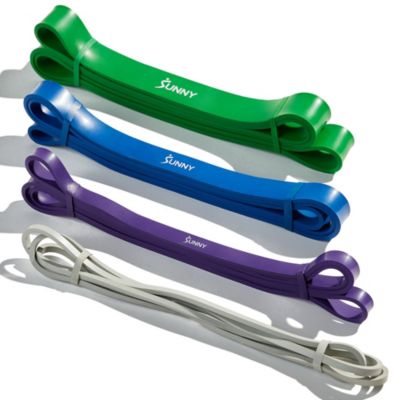 Sunny Health & Fitness Strength Training Resistance Band Combo, 10-75LBs