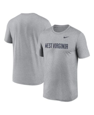 Мужская футболка Nike Heather Gray West Virginia Mountaineers Primetime Legend Wordmark
