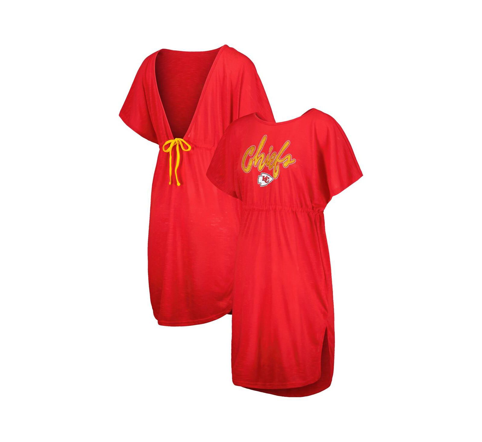 G-III 4Her by Carl Banks Women's Red Kansas City Chiefs Versus Swim Cover-Up
