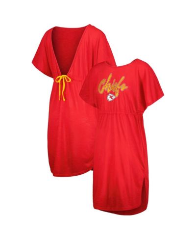 Женская пляжная накидка G-III 4Her by Carl Banks Red Kansas City Chiefs Versus Swim Cover-Up